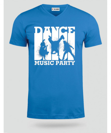 Dance music T-shirt Scollo V