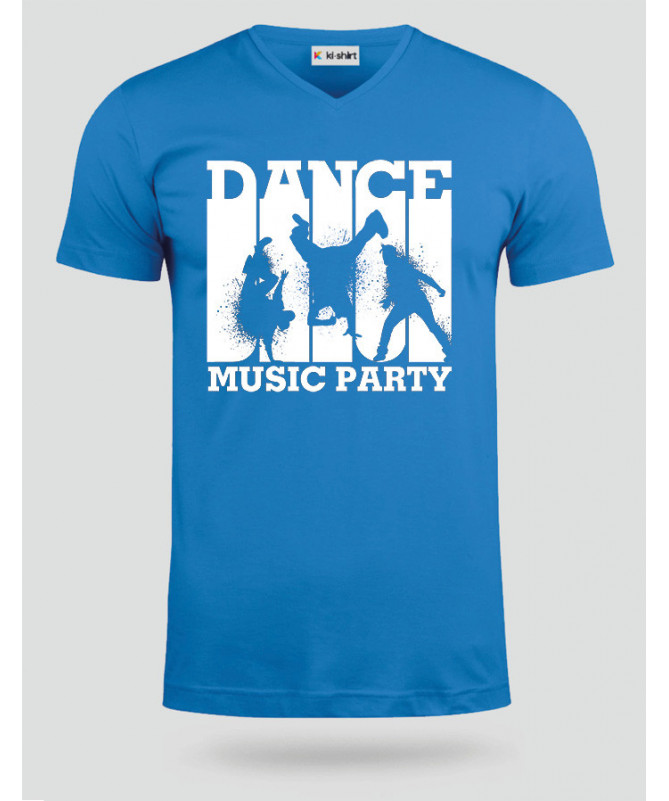 Dance music T-shirt Scollo V
