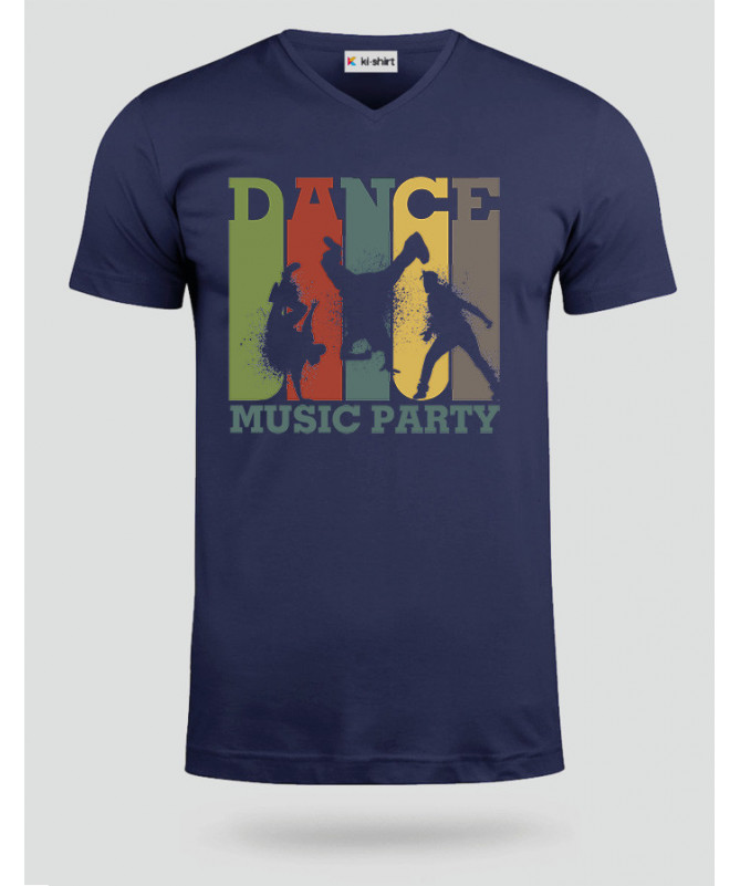 Dance music T-shirt Scollo V