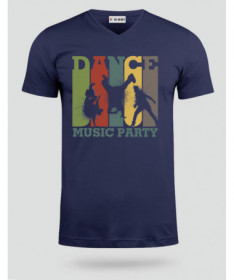Dance music T-shirt Scollo V