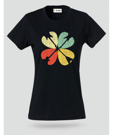 Guitar clover T-shirt Basic Donna