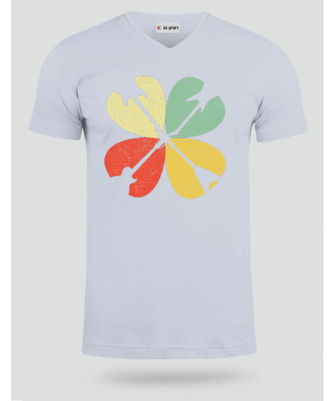 Guitar clover T-shirt Scollo V