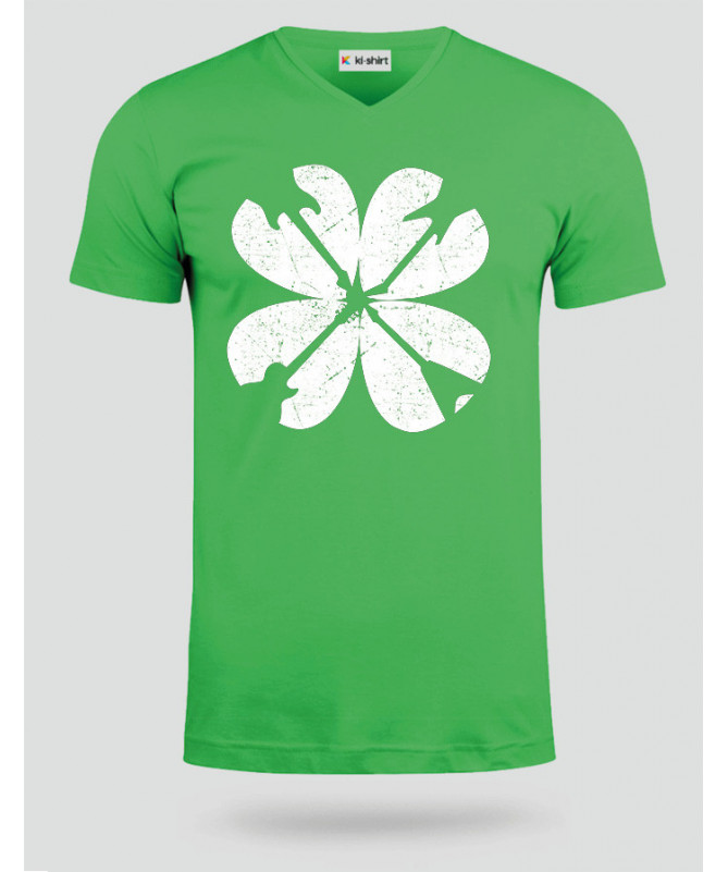 Guitar clover T-shirt Scollo V