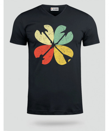 Guitar clover T-shirt Scollo V