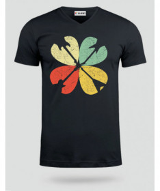 Guitar clover T-shirt Scollo V