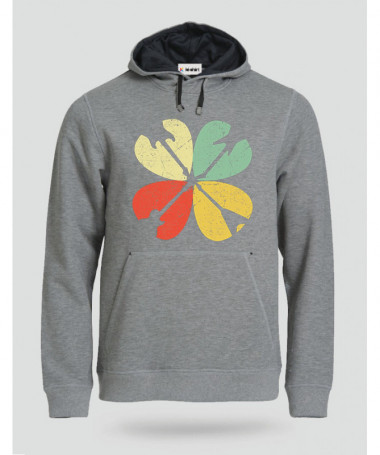 Guitar clover Felpa Premium con cappuccio Uomo