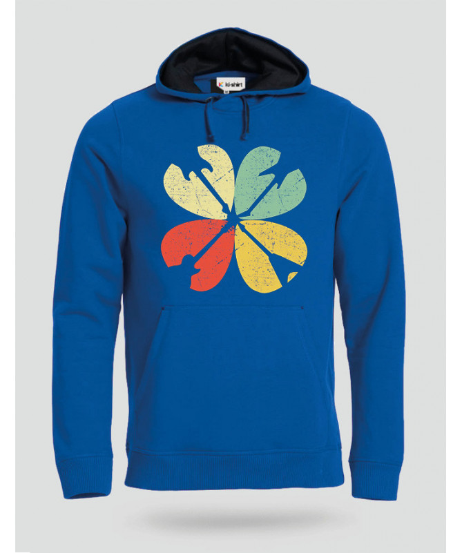 Guitar clover Felpa Premium con cappuccio Uomo