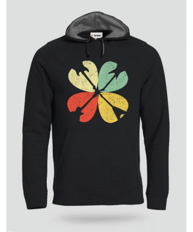 Guitar clover Felpa Premium con cappuccio Uomo