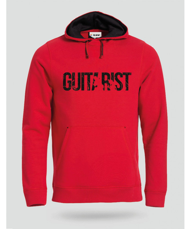 Guitarist Felpa Premium con cappuccio Uomo