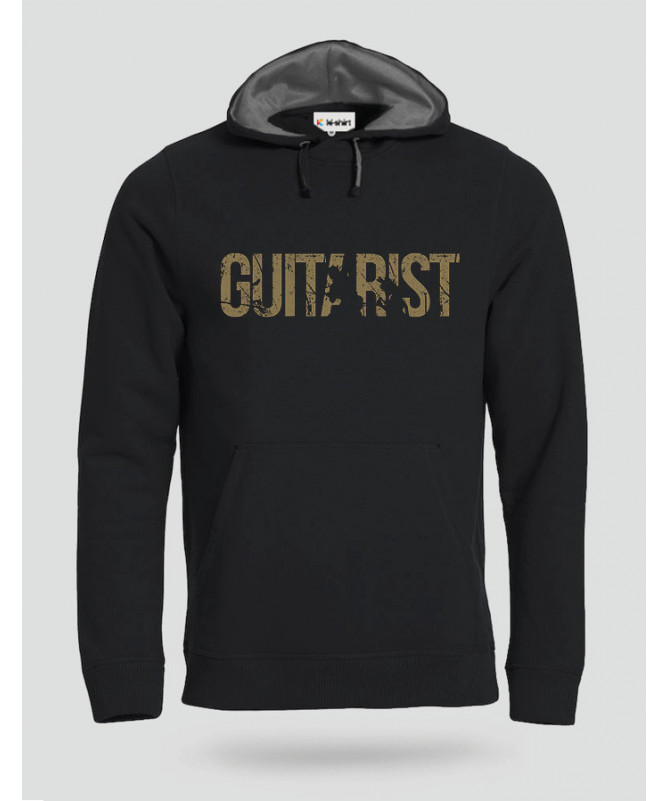 Guitarist Felpa Premium con cappuccio Uomo