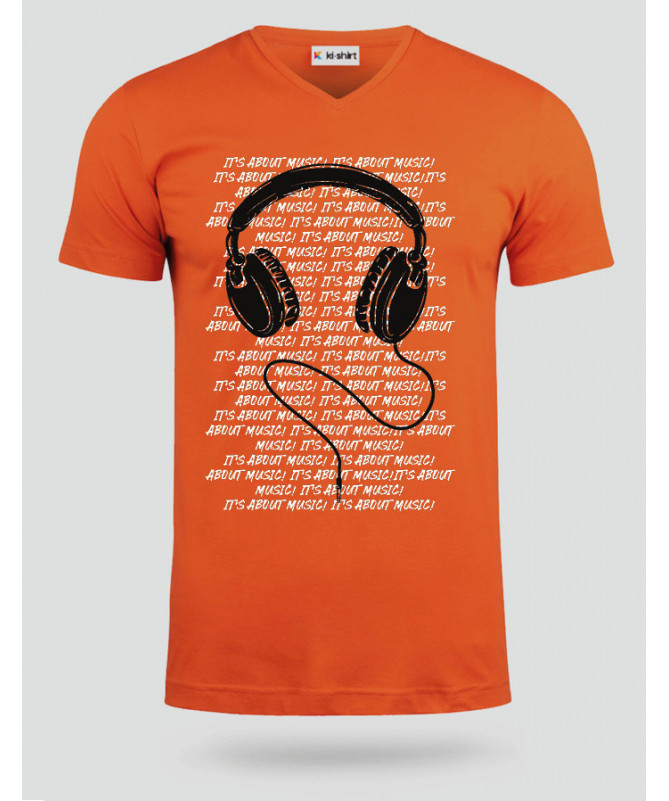 Headphone T-shirt Scollo V
