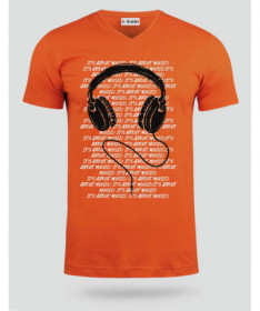 Headphone T-shirt Scollo V