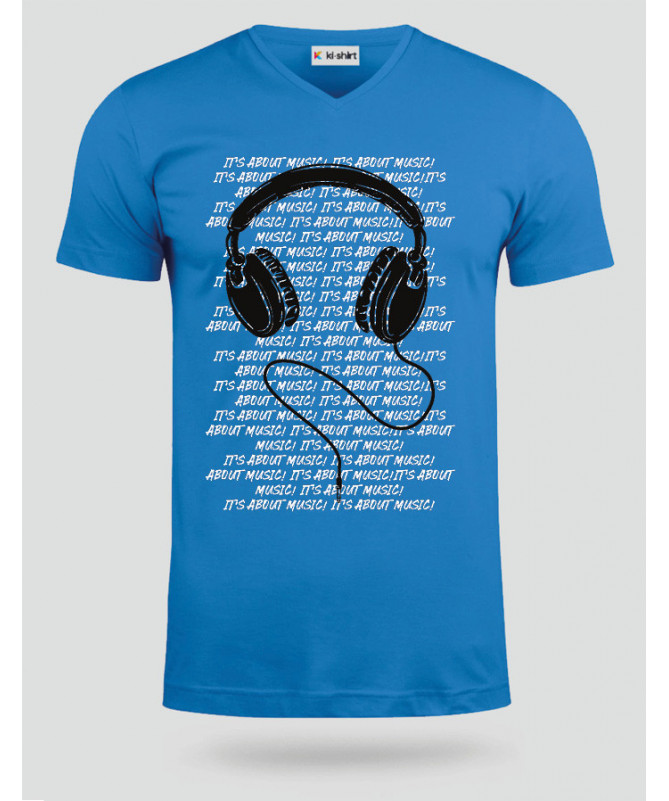 Headphone T-shirt Scollo V