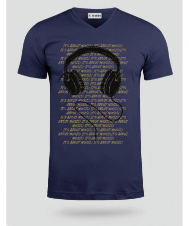 Headphone T-shirt Scollo V