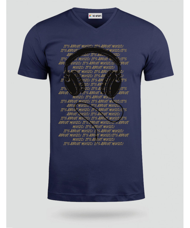 Headphone T-shirt Scollo V