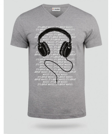 Headphone T-shirt Scollo V