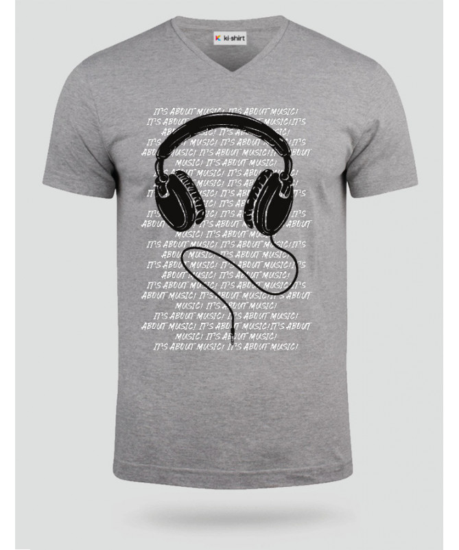Headphone T-shirt Scollo V