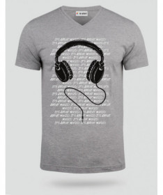 Headphone T-shirt Scollo V