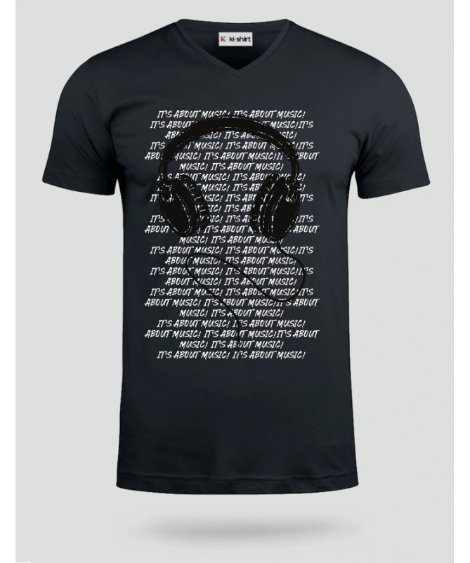 Headphone T-shirt Scollo V