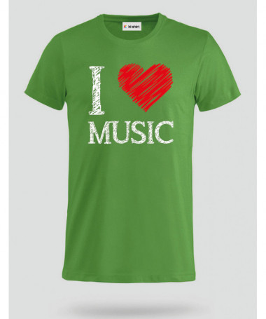 I love music T-shirt Basic Uomo