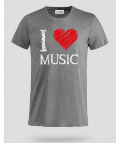 I love music T-shirt Basic Uomo