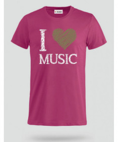 I love music T-shirt Basic Uomo