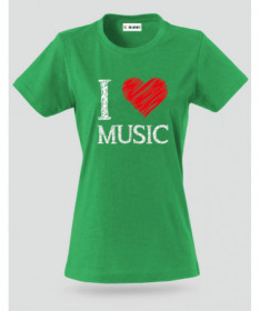 I love music T-shirt Basic Donna