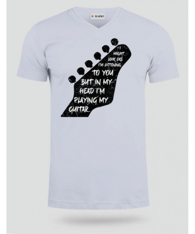 Im playing my guitar T-shirt Scollo V