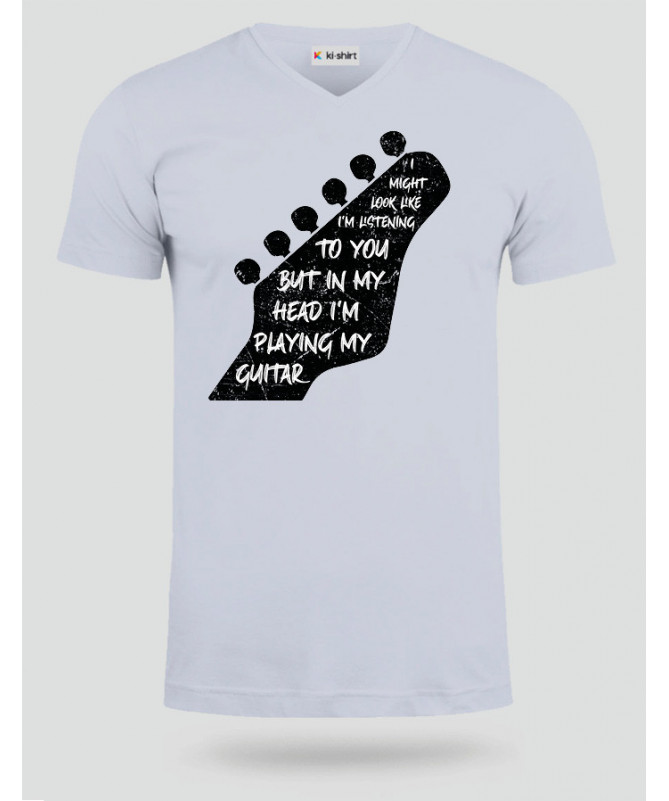 Im playing my guitar T-shirt Scollo V