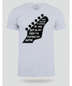 Im playing my guitar T-shirt Scollo V