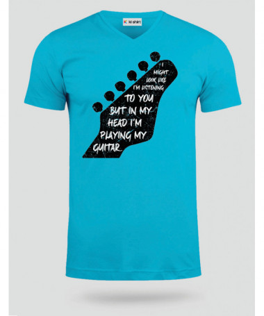 Im playing my guitar T-shirt Scollo V