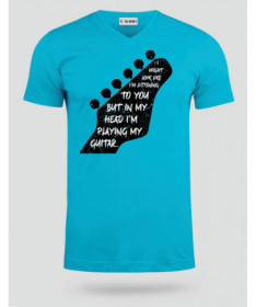 Im playing my guitar T-shirt Scollo V