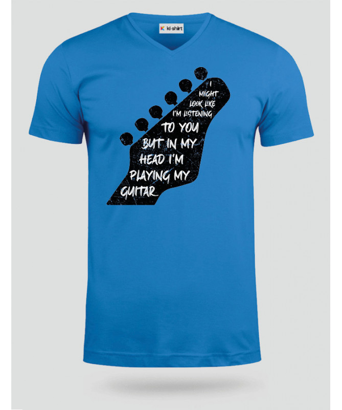 Im playing my guitar T-shirt Scollo V