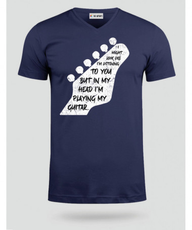 Im playing my guitar T-shirt Scollo V