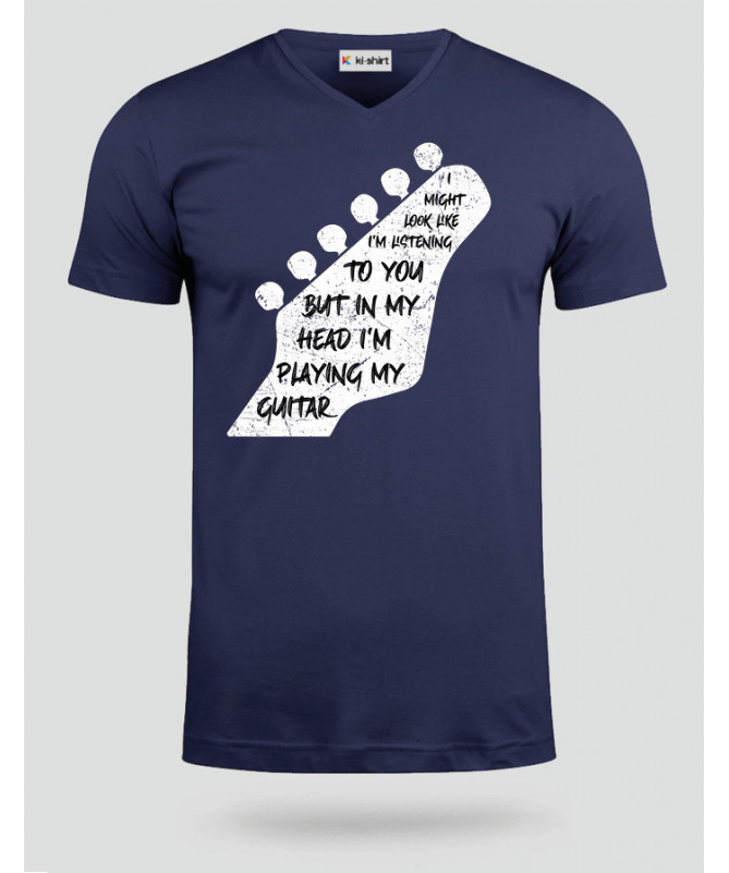 Im playing my guitar T-shirt Scollo V