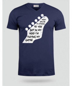Im playing my guitar T-shirt Scollo V