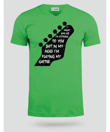 Im playing my guitar T-shirt Scollo V