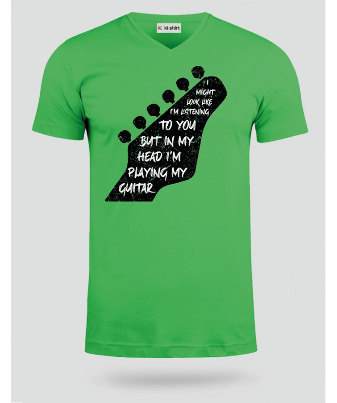 Im playing my guitar T-shirt Scollo V