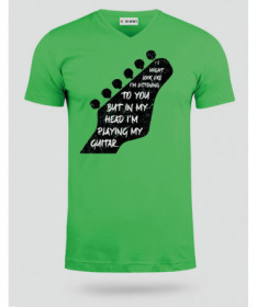 Im playing my guitar T-shirt Scollo V