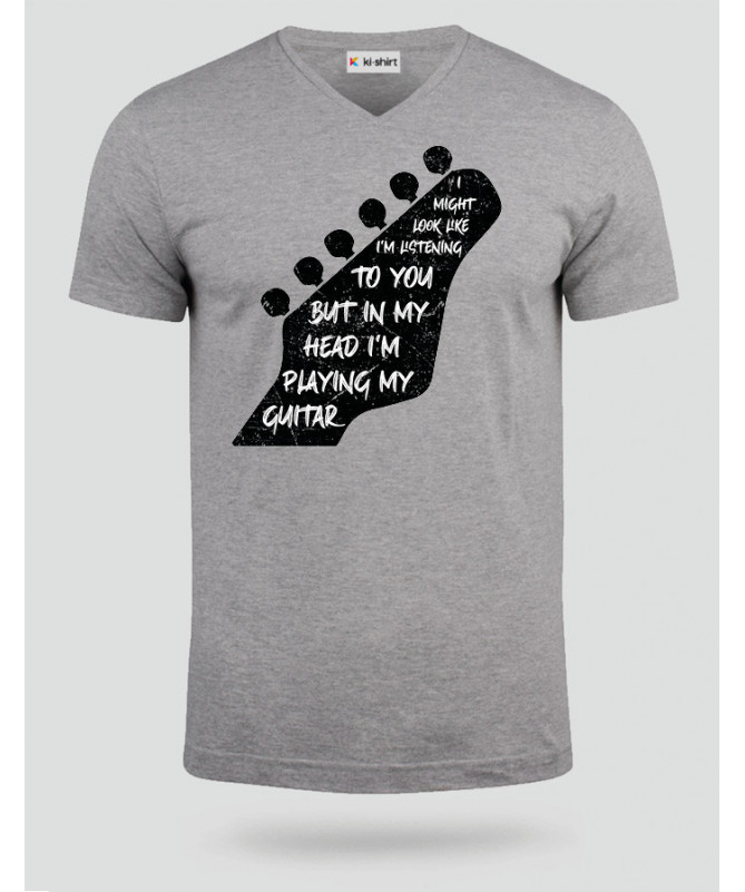 Im playing my guitar T-shirt Scollo V