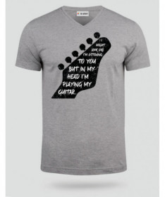 Im playing my guitar T-shirt Scollo V