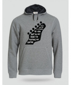 Im playing my guitar Felpa Premium con cappuccio Uomo