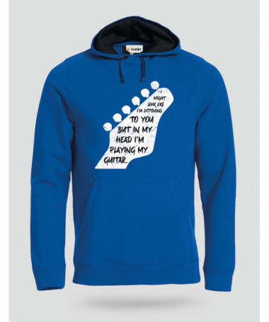 Im playing my guitar Felpa Premium con cappuccio Uomo