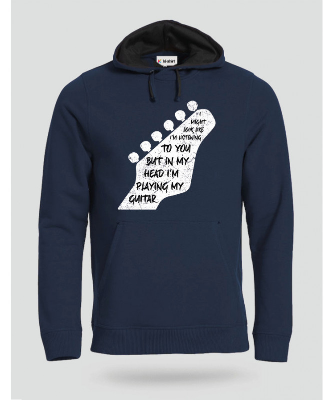 Im playing my guitar Felpa Premium con cappuccio Uomo