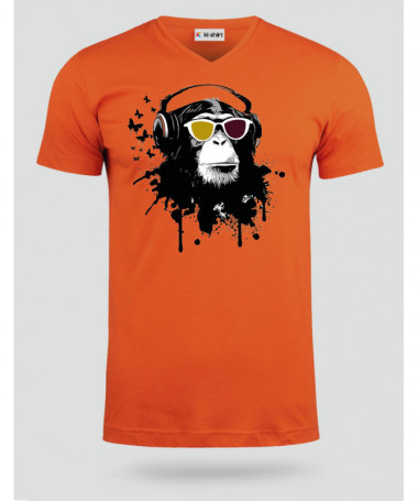 Listen to music T-shirt Scollo V