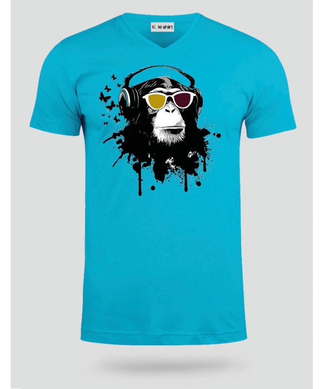 Listen to music T-shirt Scollo V