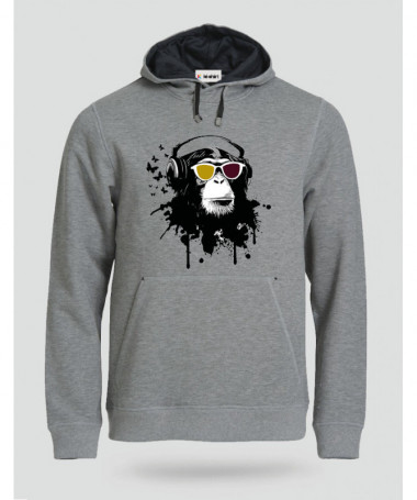 Listen to music Felpa Premium con cappuccio Uomo