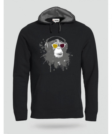 Listen to music Felpa Premium con cappuccio Uomo