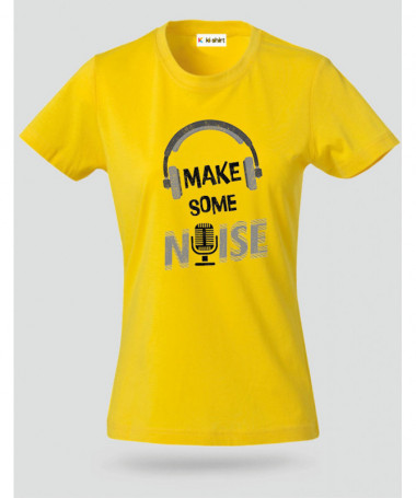 Make some noise T-shirt Basic Donna