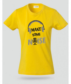 Make some noise T-shirt Basic Donna